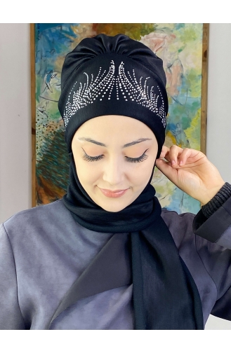 Black Ready to Wear Turban 5TBN27OCK-01