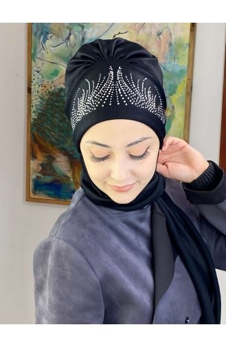 Black Ready to Wear Turban 5TBN27OCK-01