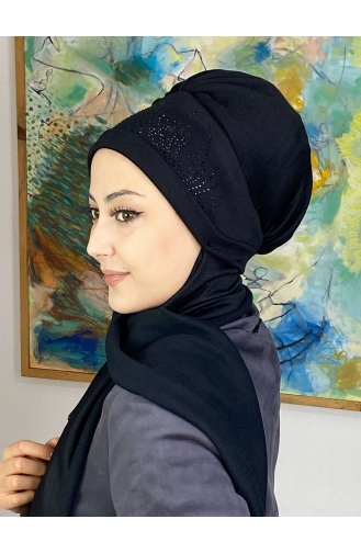 Black Ready to Wear Turban 5TBN27OCK-02