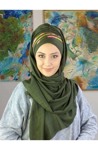 Dark Khaki Ready to Wear Turban 1126OCKDRP-01