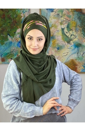 Dark Khaki Ready to Wear Turban 1126OCKDRP-01