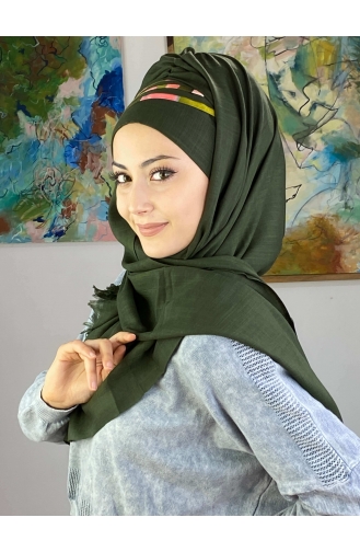 Dark Khaki Ready to Wear Turban 1126OCKDRP-01