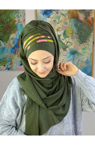 Dark Khaki Ready to wear Turban 1126OCKDRP-01