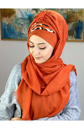 Orange Ready to Wear Turban 1226OCKDRP-03