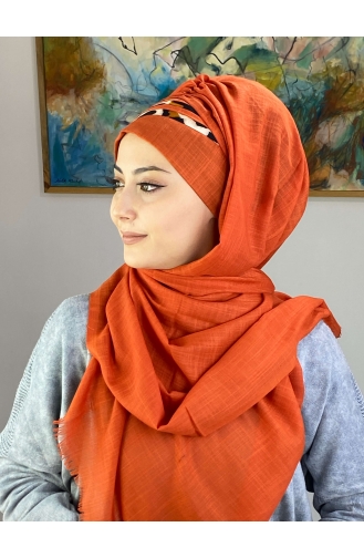 Orange Ready to Wear Turban 1226OCKDRP-03