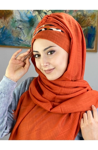 Orange Ready to Wear Turban 1226OCKDRP-03