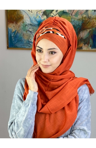 Orange Ready to Wear Turban 1226OCKDRP-03