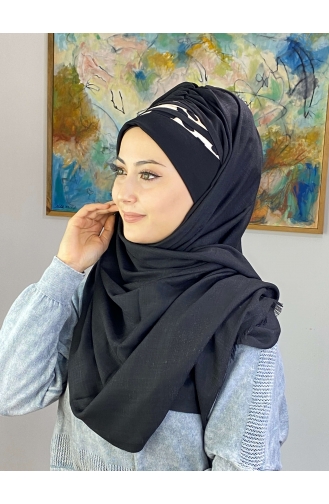 Black Ready to Wear Turban 1226OCKDRP-04
