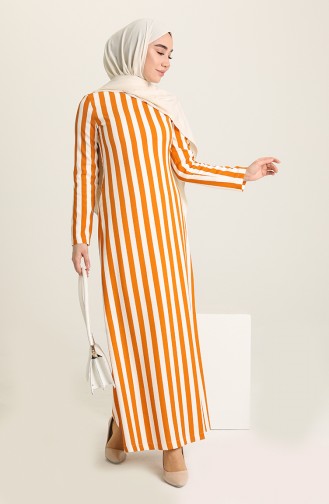 Gelb Hijab Kleider 12628