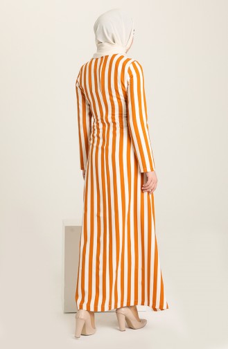 Gelb Hijab Kleider 12628