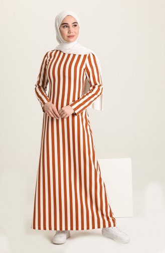 Tabak Hijab Kleider 8926.Taba