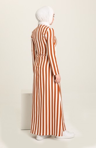 Tabak Hijab Kleider 8926.Taba