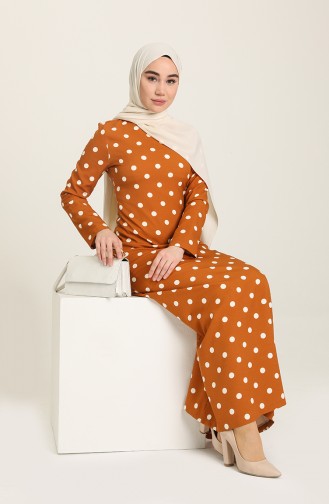 Robe Hijab Tabac 8927.Taba