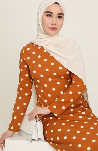 Robe Hijab Tabac 8927.Taba