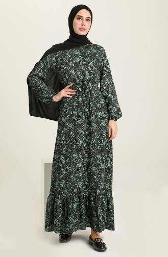 فستان أخضر حشيشي 3110A-01