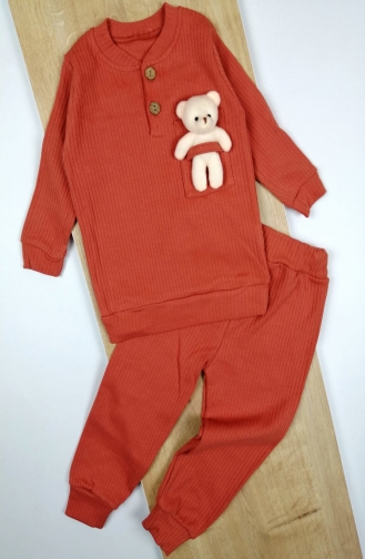 Ziegelrot Babybekleidung 00014-01
