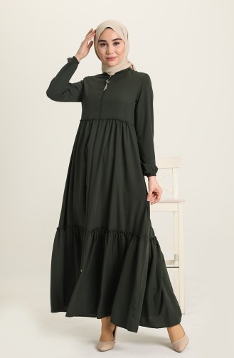 Khaki Abaya 5042-04