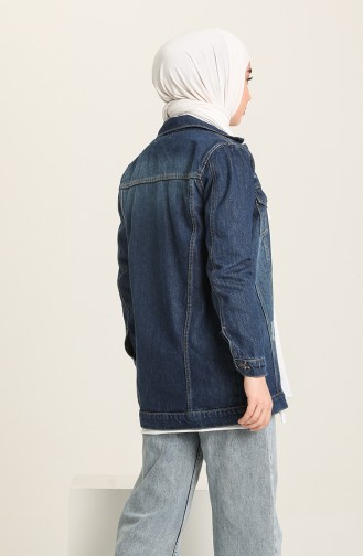 Veste Bleu Jean Foncé 12892