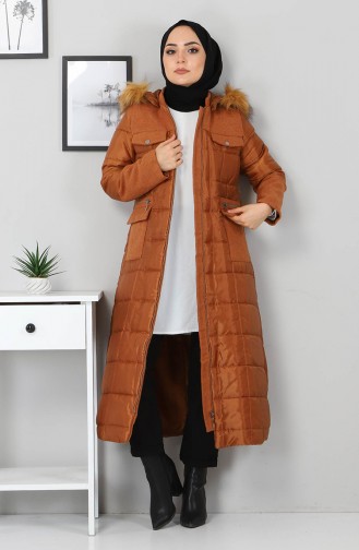 Tan Winter Coat 2360.Taba