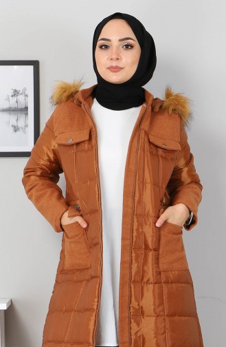 Tan Winter Coat 2360.Taba