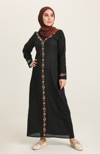 Black İslamitische Jurk 7000-02