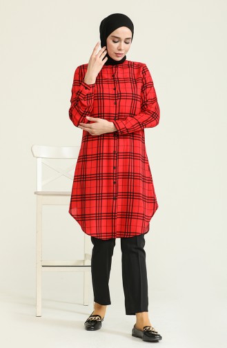 Tunique Viscose 6553-02 Rouge 6553-02