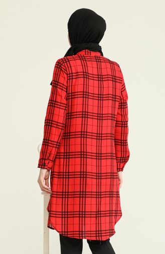 Tunique Viscose 6553-02 Rouge 6553-02