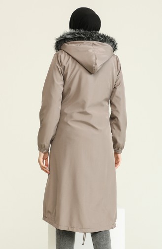 Beige Winter Coat 10188.Bej