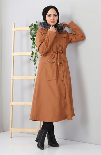Tan Winter Coat 10348.Taba