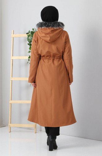Tan Winter Coat 10348.Taba