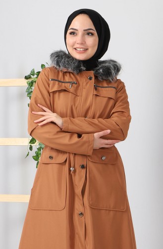 Tan Winter Coat 10348.Taba