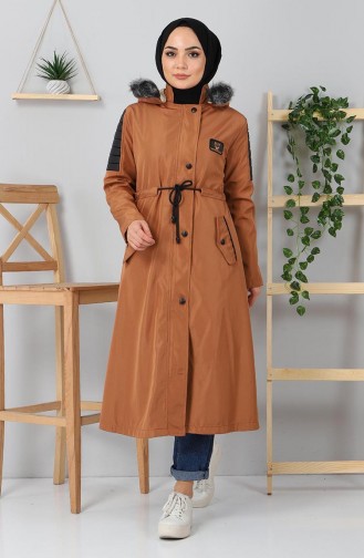 Tan Winter Coat 10384.Taba