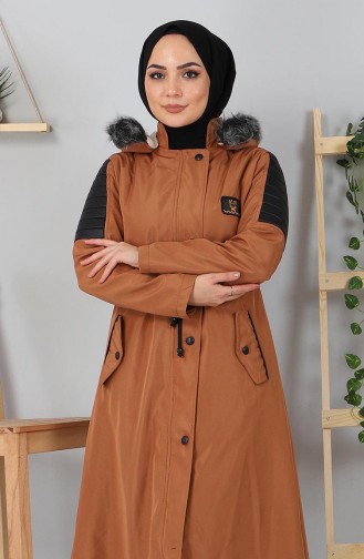 Tan Winter Coat 10384.Taba