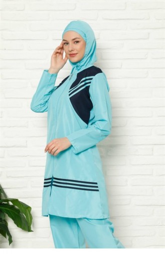 Maillot de Bain Hijab Turquoise 2657.Turkuaz