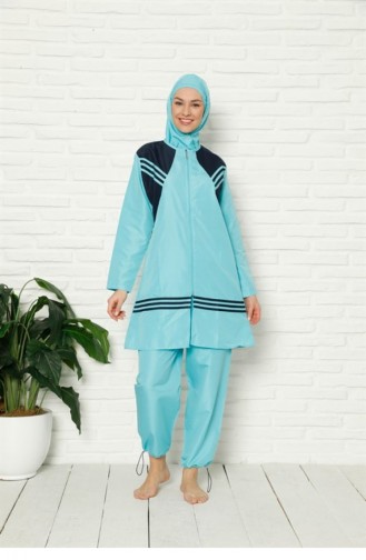 Turquoise Swimsuit Hijab 2657.Turkuaz