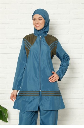 Indigo Modest Swimwear 2659.İndigo