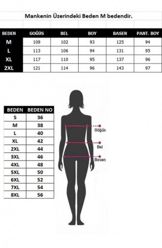 Indigo Modest Swimwear 2659.İndigo