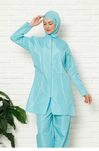 Turquoise Swimsuit Hijab 2668.Turkuaz