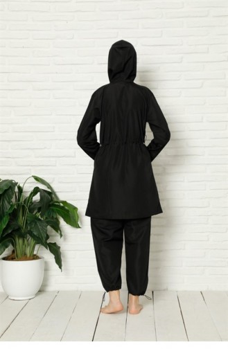 Schwarz Hijab Badeanzug 2669.Siyah