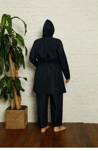Maillot de Bain Hijab Bleu Marine 2681.Lacivert