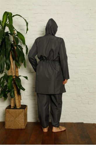 Anthrazit Hijab Badeanzug 2682.Antrasit