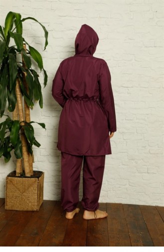 Lila Hijab Badeanzug 2685.Mor