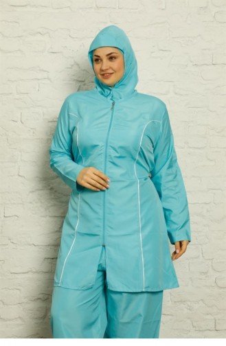 Turquoise Swimsuit Hijab 2690.Turkuaz