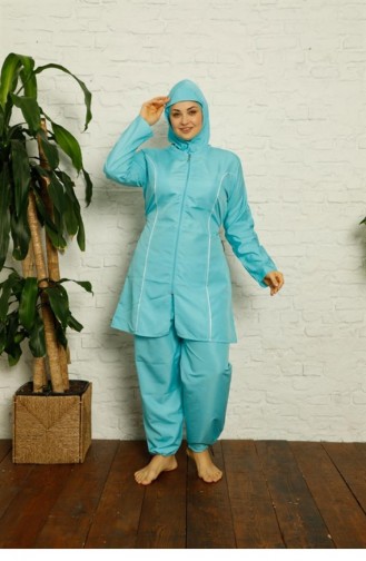 Turquoise Swimsuit Hijab 2690.Turkuaz