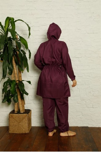 Lila Hijab Badeanzug 2693.Mor