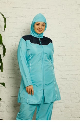 Turquoise Swimsuit Hijab 2700.Turkuaz