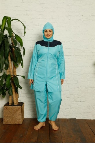 Turquoise Swimsuit Hijab 2700.Turkuaz