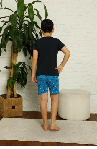 Black Baby and Children`s Pajama Set 2875.Siyah