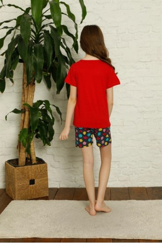 Red Baby and Children`s Pajama Set 2882.Kırmızı