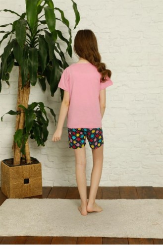 Pink Baby and Children`s Pajama Set 2886.Pembe